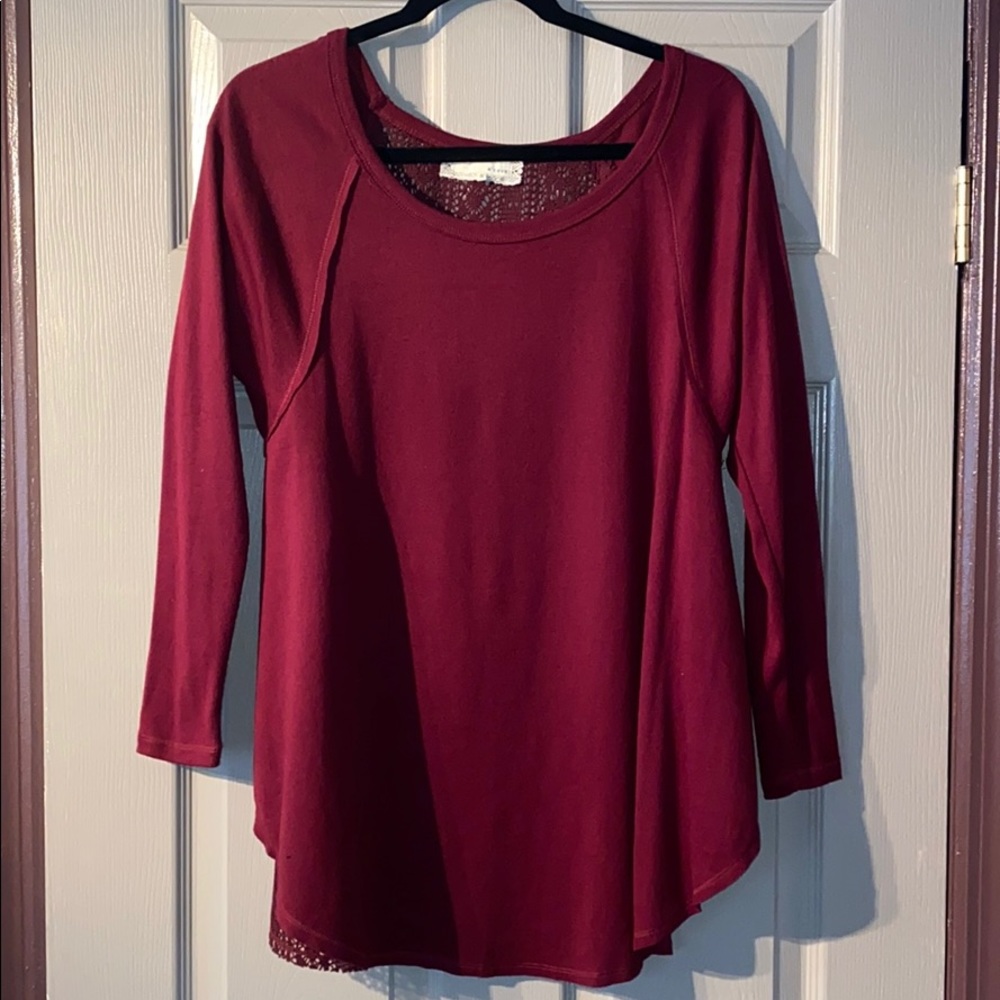 Maroon Soft Long Sleeve